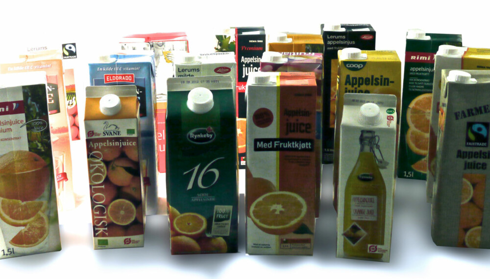 APPELSINJUICE: Vi har testet 37 typer - både fra konsentrat og ikke fra konsentrat. Én av dem er aller best. APPELSINJUICE: Vi har testet 37 typer - både fra konsentrat og ikke fra konsentrat. Én av dem er aller best.