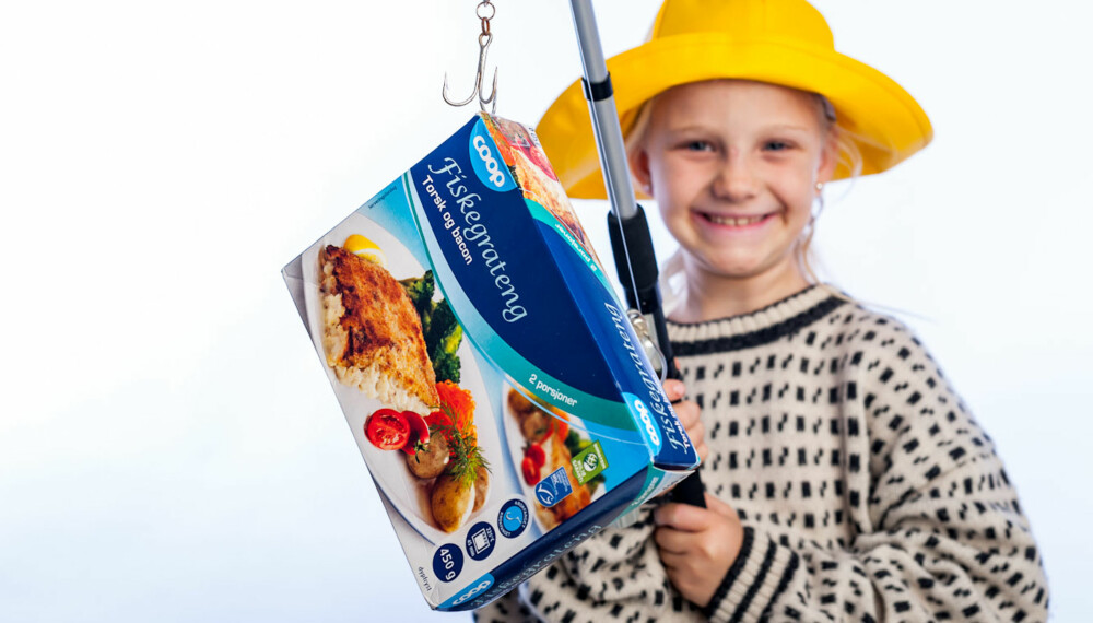 VINNER-FISKEN: Emma Christine Myrvold Øverland har fått testvinneren fra Coop på kroken. VINNER-FISKEN: Emma Christine Myrvold Øverland har fått testvinneren fra Coop på kroken.