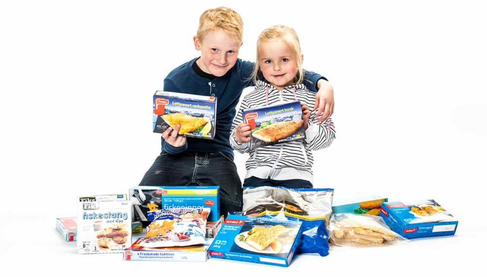 SPIS FISK: Preben og Emma har "fanget" en stor samling fiskepinner. SPIS FISK: Preben og Emma har "fanget" en stor samling fiskepinner.