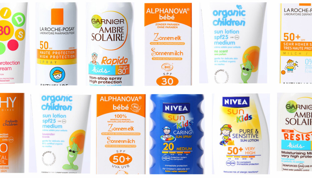 TEST AV SOLKRM: Foreldre & Barn sin test av solkrem til barn avslører at fem av dem inneholder tvilsomme ingredienser. TEST AV SOLKRM: Foreldre & Barn sin test av solkrem til barn avslører at fem av dem inneholder tvilsomme ingredienser.