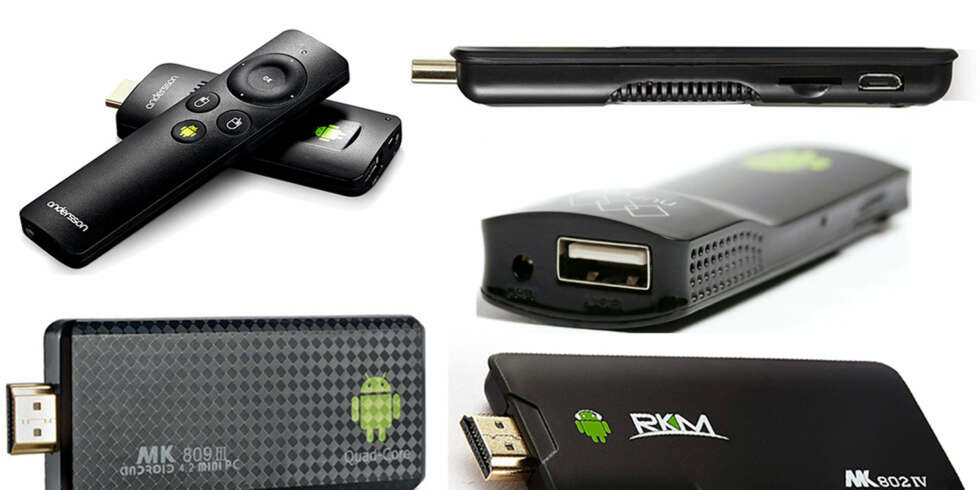 SMART PINNE: Vi har testet fem forskjellige Android TV-pinner som gir deg smart-TV for en billig penge. SMART PINNE: Vi har testet fem forskjellige Android TV-pinner som gir deg smart-TV for en billig penge.