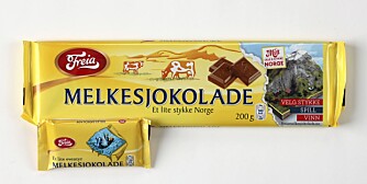 FORSKJELL: Det er stor forskjell på om du velger en liten Eventyrsjokolade framfor en stor plate Melkesjokolade. For å forbrenne 200 gram melkesjokolade må du gå vanlig i fem timer. Med den lille sjokoladen holder det med en halvtime. FORSKJELL: Det er stor forskjell på om du velger en liten Eventyrsjokolade framfor en stor plate Melkesjokolade. For å forbrenne 200 gram melkesjokolade må du gå vanlig i fem timer. Med den lille sjokoladen holder det med en halvtime.