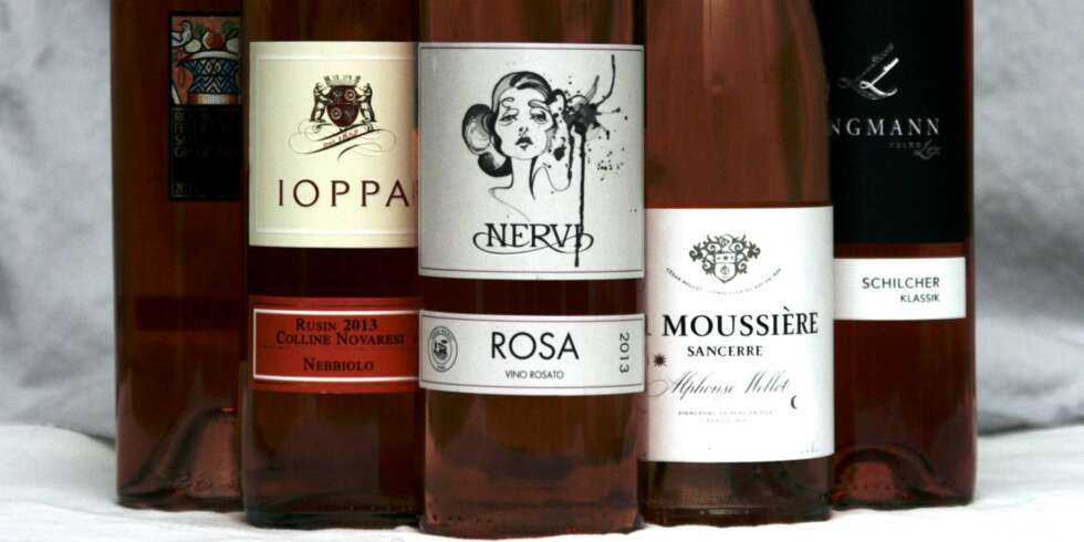 TEST AV ROSÉVIN: Vinene har farge fra blekt løkskall til dyp rosa. TEST AV ROSÉVIN: Vinene har farge fra blekt løkskall til dyp rosa.