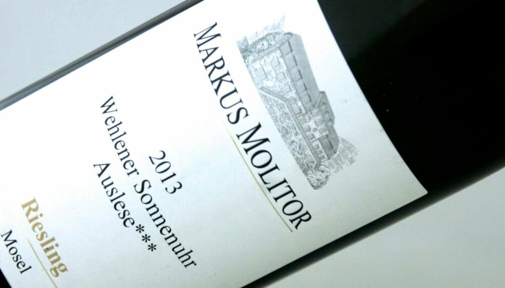 FENOMENAL: Markus Molitor Wehlener Sonnenuhr Riesling Auslese *** 2013 FENOMENAL: Markus Molitor Wehlener Sonnenuhr Riesling Auslese *** 2013