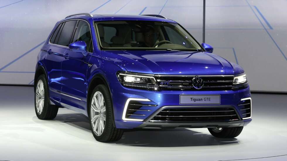 SUV: Senere kommer de rimeligste versjonene med mindre motor og forhjulsdrift. En ladbar versjon kommer også. FOTO: VW SUV: Senere kommer de rimeligste versjonene med mindre motor og forhjulsdrift. En ladbar versjon kommer også. FOTO: VW