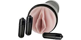 VAGINA: Håndvagina med vibrasjon, Fleshlight (originalmerket). ca. 900 kroner, Kondomeriet.no/Erotikknett.no. VAGINA: Håndvagina med vibrasjon, Fleshlight (originalmerket). ca. 900 kroner, Kondomeriet.no/Erotikknett.no.