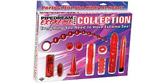 VIBRATOR: Extreme collection vibratorsett. Dette settet inneholder «alt». 599 kroner, Kondomeriet.no. VIBRATOR: Extreme collection vibratorsett. Dette settet inneholder «alt». 599 kroner, Kondomeriet.no.