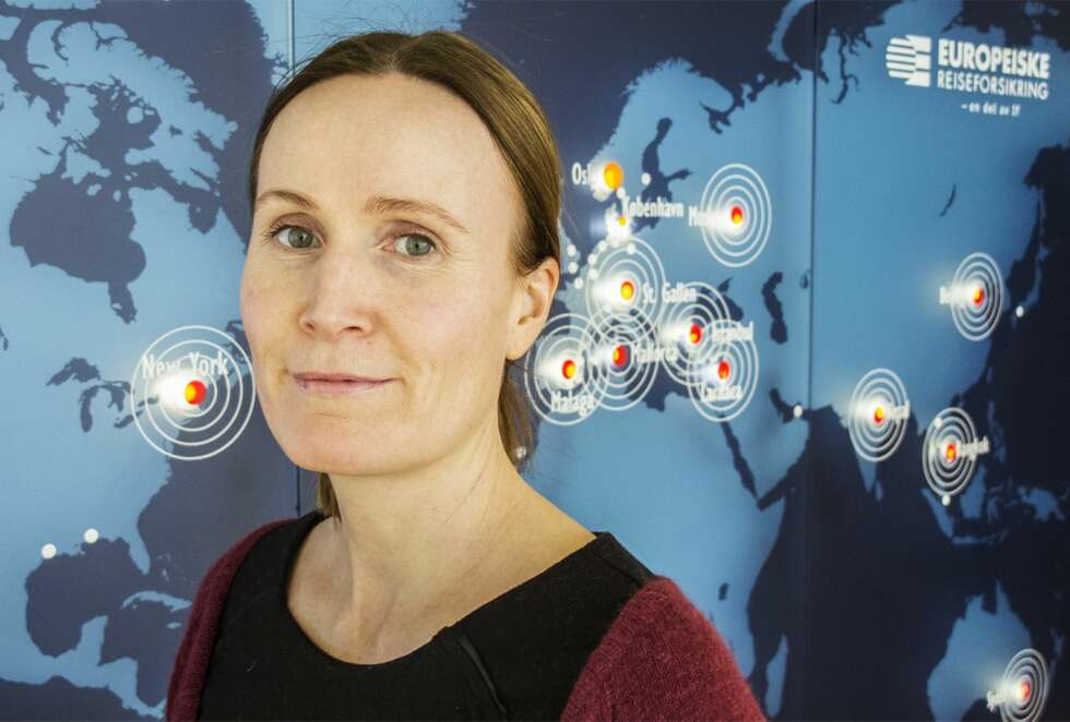 SYKEPLEIER: Mari Holmslien, Europeiske alarmsentral. SYKEPLEIER: Mari Holmslien, Europeiske alarmsentral.