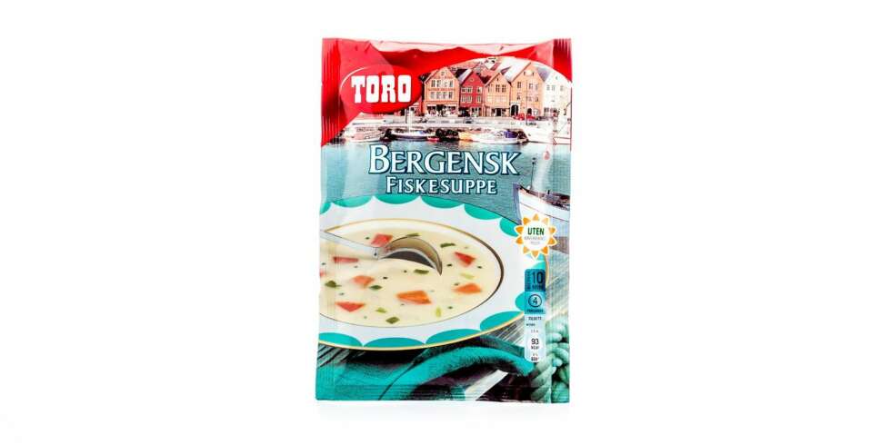 TEST AV POSESUPPE: Toro Bergensk fiskesuppe. TEST AV POSESUPPE: Toro Bergensk fiskesuppe.
