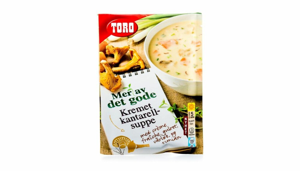 TEST AV POSESUPPE: Toro Kremet kantarellsuppe. TEST AV POSESUPPE: Toro Kremet kantarellsuppe.