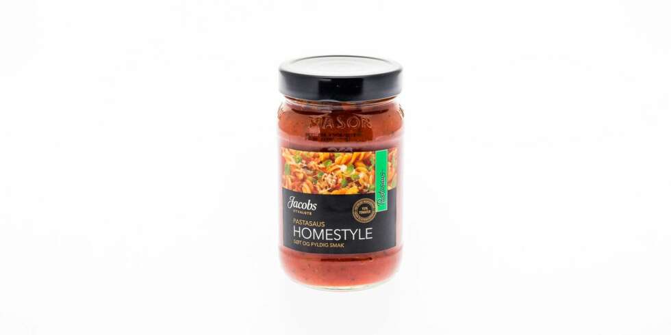 TEST AV PASTASAUS: Jacobs Homestyle pastasaus. TEST AV PASTASAUS: Jacobs Homestyle pastasaus.