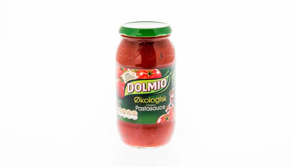TEST AV PASTASAUS: Dolmio økologisk pastasaus. TEST AV PASTASAUS: Dolmio økologisk pastasaus.