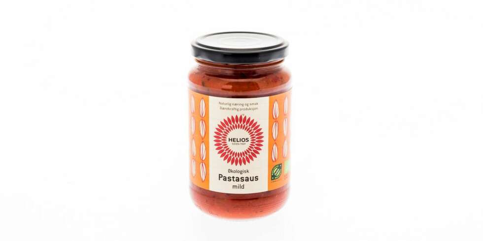 TEST AV PASTASAUS: Helios økologisk pastasaus mild. TEST AV PASTASAUS: Helios økologisk pastasaus mild.
