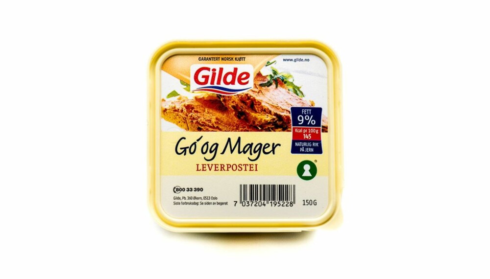 TEST AV LEVERPOSTEI: Gilde Go og mager leverpostei TEST AV LEVERPOSTEI: Gilde Go og mager leverpostei