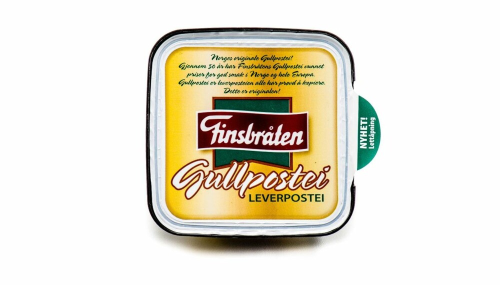 TEST AV LEVERPOSTEI: Finsbråten gullpostei TEST AV LEVERPOSTEI: Finsbråten gullpostei