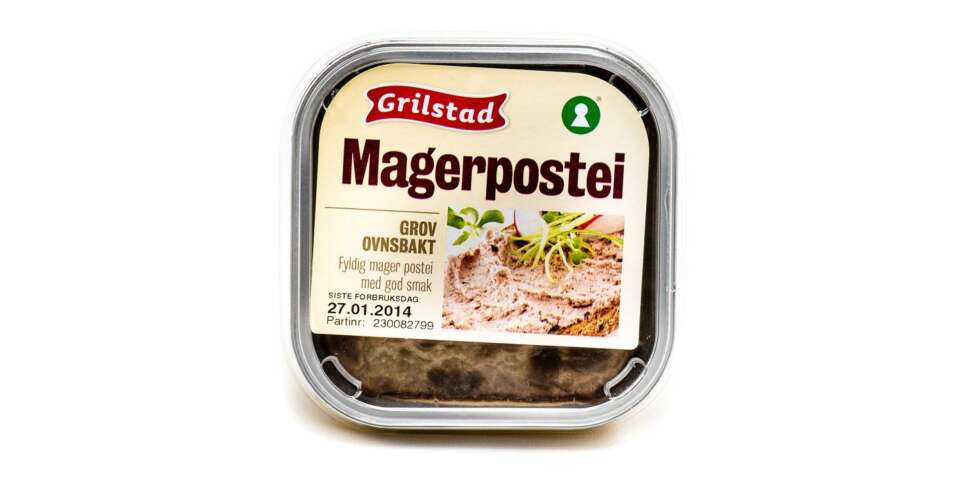 TEST AV OVNSBAKT LEVERPOSTEI: Grilstad magerpostei. TEST AV OVNSBAKT LEVERPOSTEI: Grilstad magerpostei.