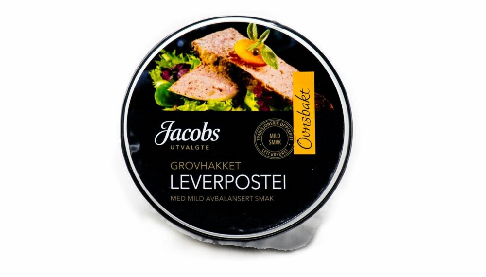 TEST AV OVNSBAKT LEVERPOSTEI: Jacobs utvalgte grovhakket leverpostei. TEST AV OVNSBAKT LEVERPOSTEI: Jacobs utvalgte grovhakket leverpostei.