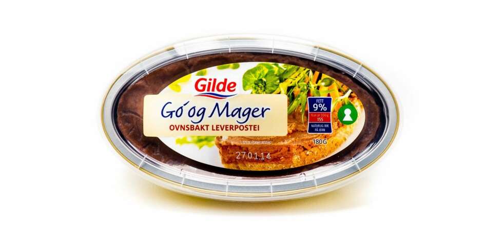 TEST AV OVNSBAKT LEVERPOSTEI: Gilde Go' og mager ovnsbakt leverpostei. TEST AV OVNSBAKT LEVERPOSTEI: Gilde Go' og mager ovnsbakt leverpostei.