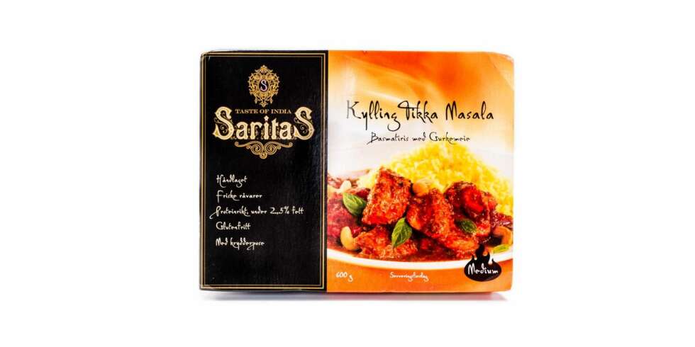 TEST AV FERDIGMAT: Saritas kylling tikka masala. TEST AV FERDIGMAT: Saritas kylling tikka masala.