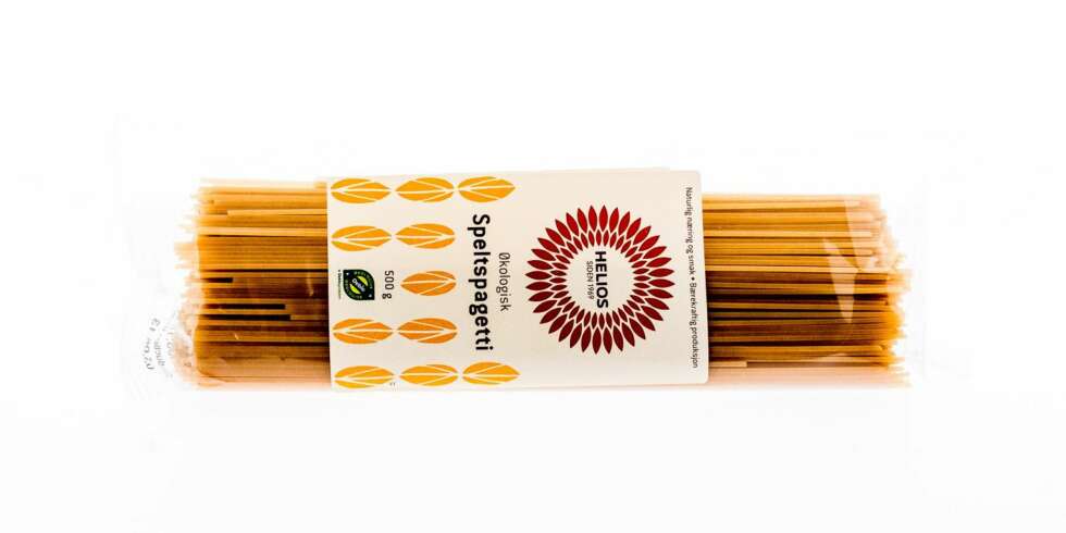 TEST AV SPAGETTI: Helios økologisk speltspagetti TEST AV SPAGETTI: Helios økologisk speltspagetti