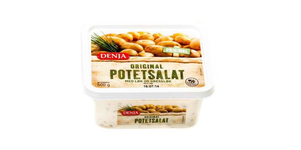 TEST AV POTETSALAT: Denja original potetsalat. TEST AV POTETSALAT: Denja original potetsalat.