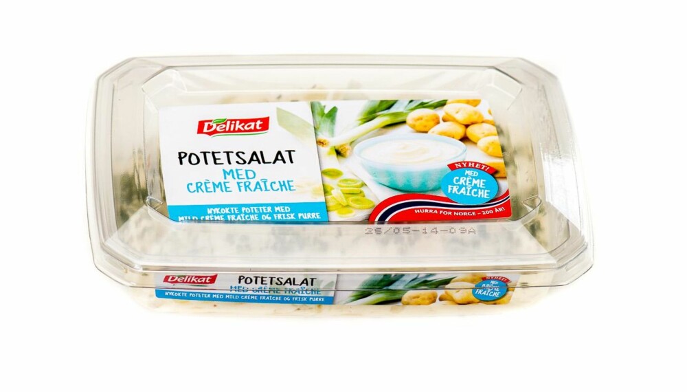 TEST AV POTETSALAT: Delikat potetsalat med creme fraiche. TEST AV POTETSALAT: Delikat potetsalat med creme fraiche.
