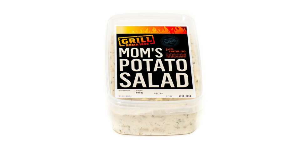 TEST AV POTETSALAT: Mom's potato salad. TEST AV POTETSALAT: Mom's potato salad.