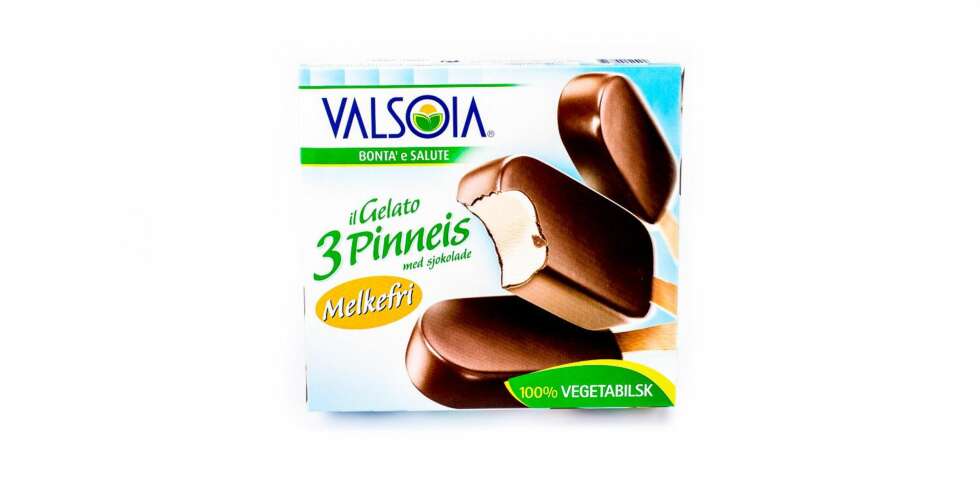 TEST AV ALTERNATIV IS: Valsoia il Gelato pinneis med sjokolade. TEST AV ALTERNATIV IS: Valsoia il Gelato pinneis med sjokolade.