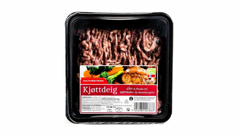 TEST AV KJØTTDEIG: Matmestern kjøttdeig. TEST AV KJØTTDEIG: Matmestern kjøttdeig.