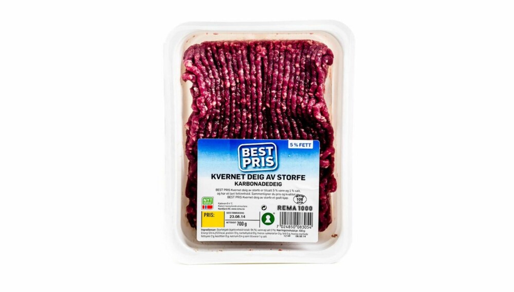 TEST AV KARBONADEDEIG: Best Pris kvernet deig av storfe ¿ karbonadedeig. TEST AV KARBONADEDEIG: Best Pris kvernet deig av storfe ¿ karbonadedeig.
