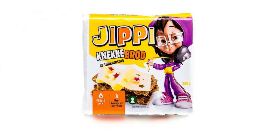 TEST AV KNEKKEBRØD: Jippi knekkebrød av fullkornsrug TEST AV KNEKKEBRØD: Jippi knekkebrød av fullkornsrug