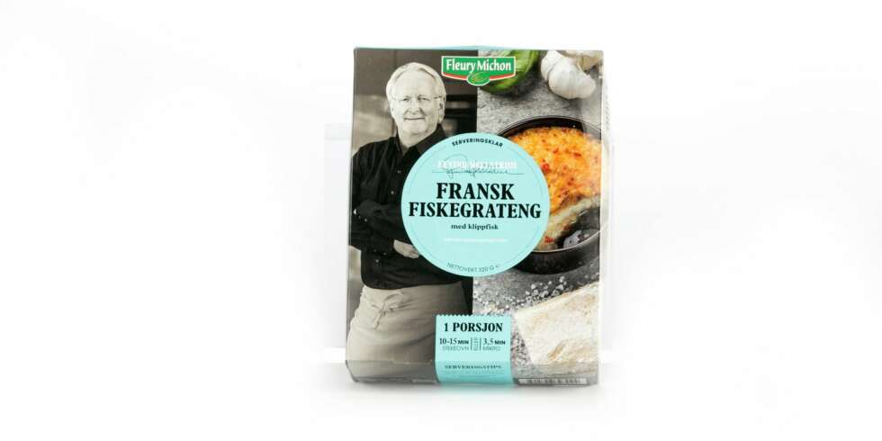 TEST AV FISKEGRATENG: Hellstrøms franske fiskegrateng med klippfisk. TEST AV FISKEGRATENG: Hellstrøms franske fiskegrateng med klippfisk.