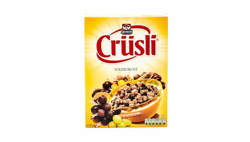 TEST AV FROKOSTBLANDING: Crüsli Solfrokost. TEST AV FROKOSTBLANDING: Crüsli Solfrokost.
