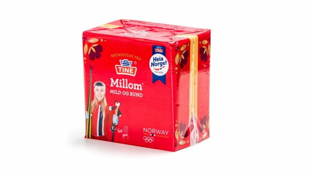 TEST AV BRUNOST: Millom fra Tine. TEST AV BRUNOST: Millom fra Tine.