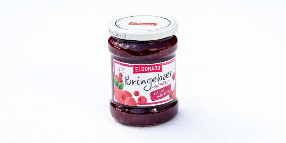 TEST AV BRINGEBÆRSYLTETØY: Eldorado bringebærsyltetøy TEST AV BRINGEBÆRSYLTETØY: Eldorado bringebærsyltetøy