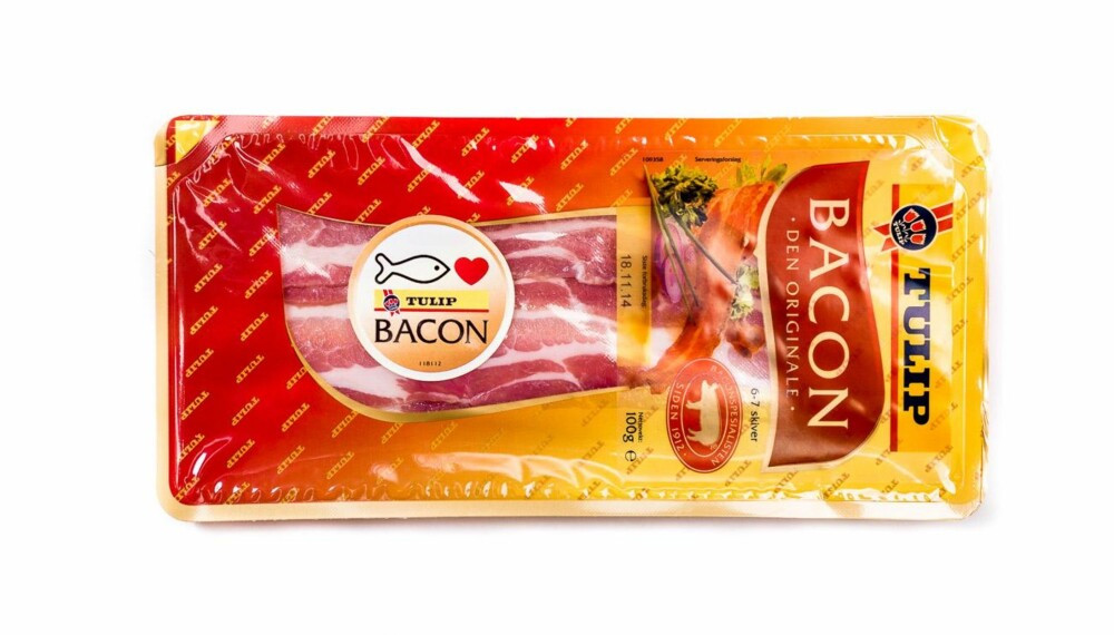 TEST AV BACON: Tulip bacon. TEST AV BACON: Tulip bacon.