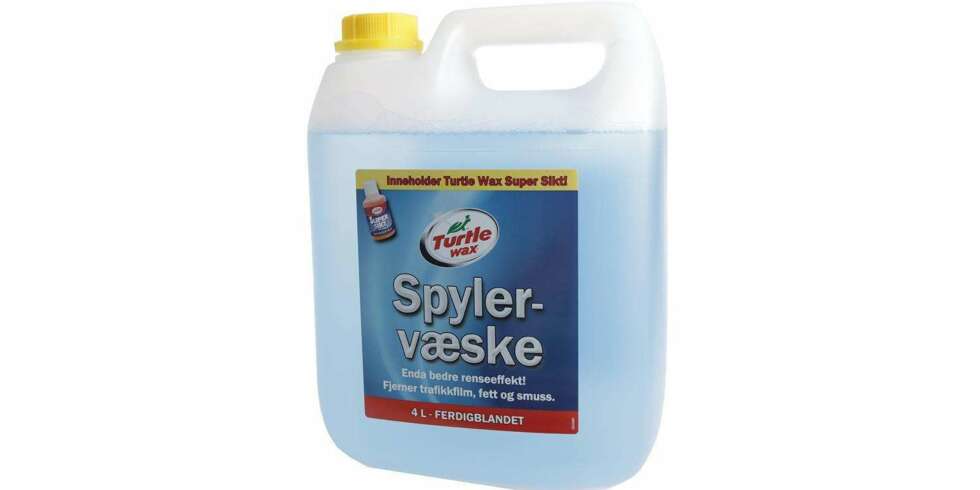 Test av spylervæske: Turtle wax Test av spylervæske: Turtle wax