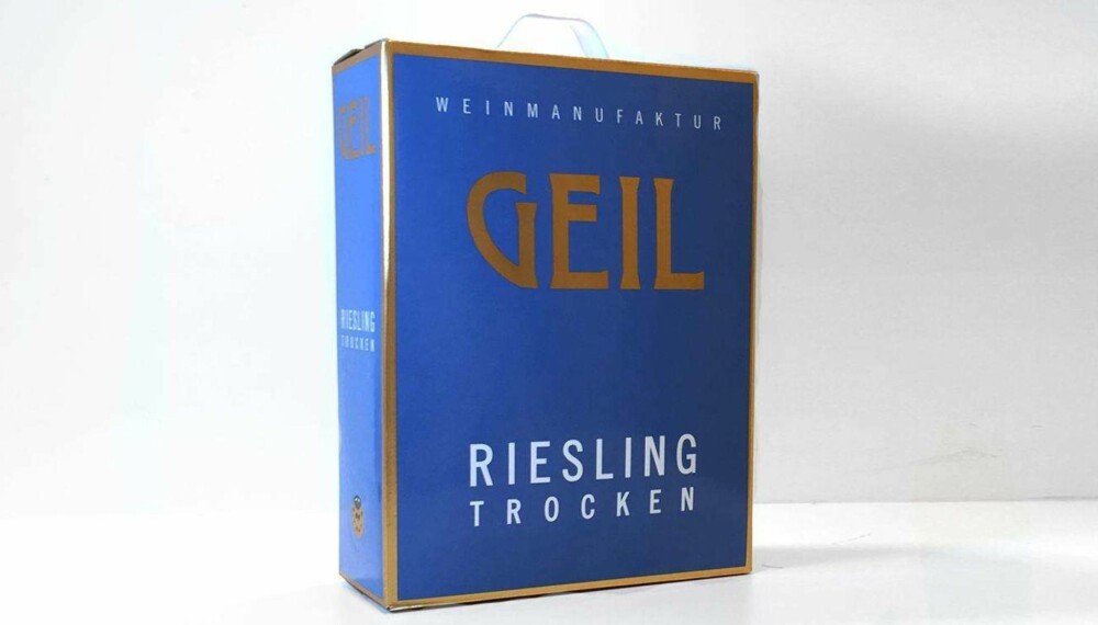 Test av hvit pappvin: Geil Riesling Trocken Test av hvit pappvin: Geil Riesling Trocken