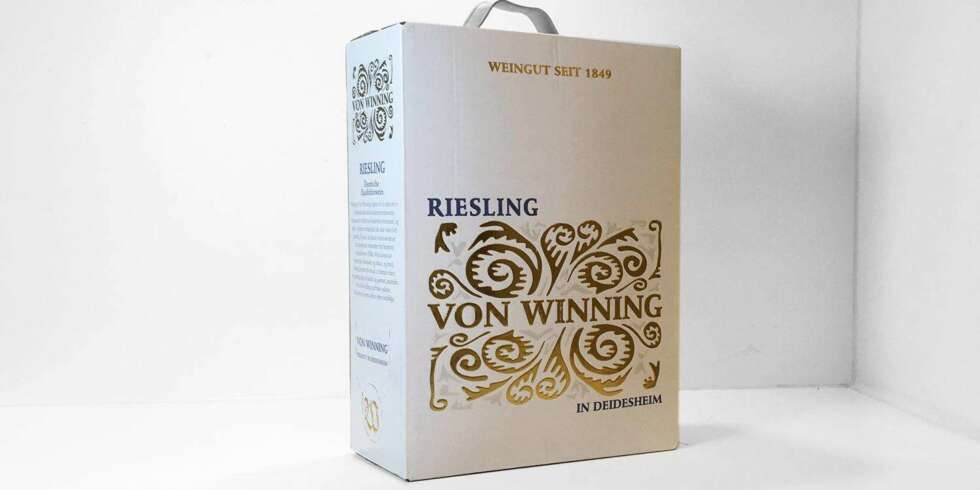 Test av hvit pappvin: Von Winning Riesling Test av hvit pappvin: Von Winning Riesling
