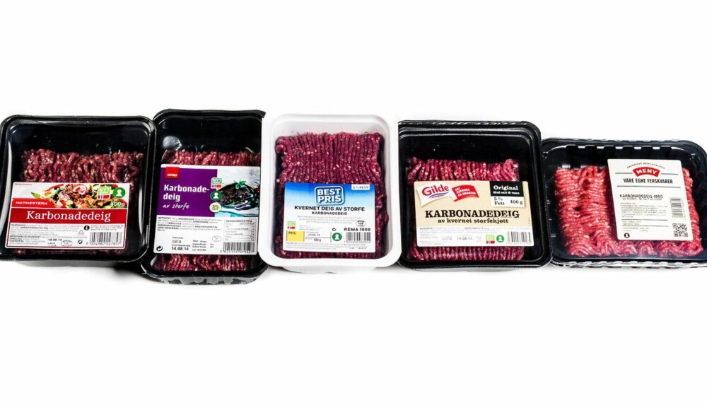 TEST AV KARBONADEDEIG: Vi har smakstestet 5 ulike typer karbonadedeig. TEST AV KARBONADEDEIG: Vi har smakstestet 5 ulike typer karbonadedeig.