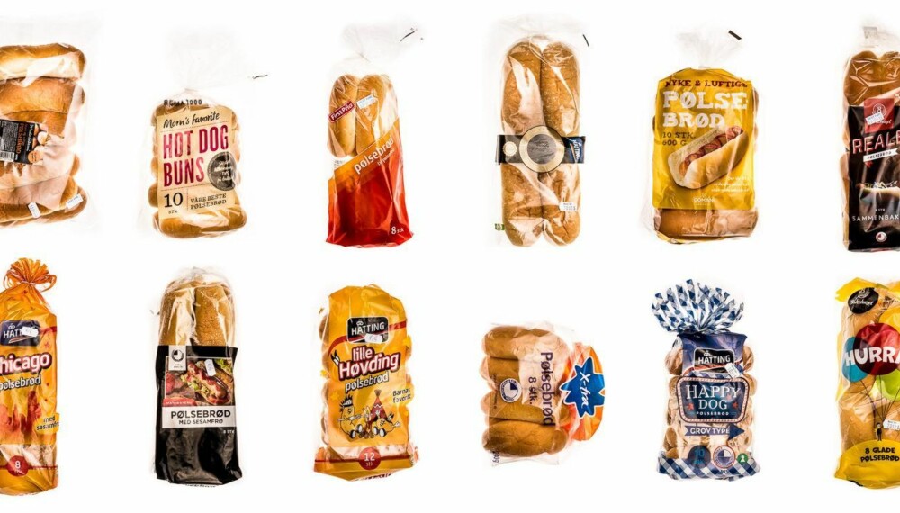 TEST AV PØLSEBRØD: Vi har testet 12 forskjellige typer pølsebrød. TEST AV PØLSEBRØD: Vi har testet 12 forskjellige typer pølsebrød.