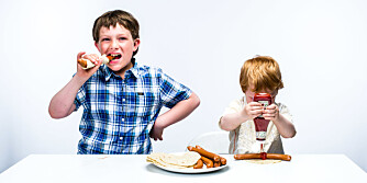 KLAR TIL SMAKING: Andreas og Daniel sjekker om pølsene smaker godt, og bryr seg ikke noe større om de er sunne. Men kanskje mamma? KLAR TIL SMAKING: Andreas og Daniel sjekker om pølsene smaker godt, og bryr seg ikke noe større om de er sunne. Men kanskje mamma?