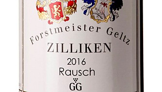 BEST I TEST: Zilliken Rausch Riesling GG 2016. Foto: Vinmonopolet BEST I TEST: Zilliken Rausch Riesling GG 2016. Foto: Vinmonopolet