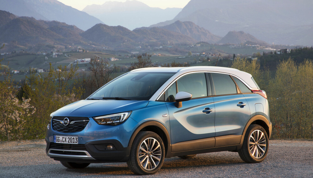 MINDRE X: Opel Crossland X. MINDRE X: Opel Crossland X.