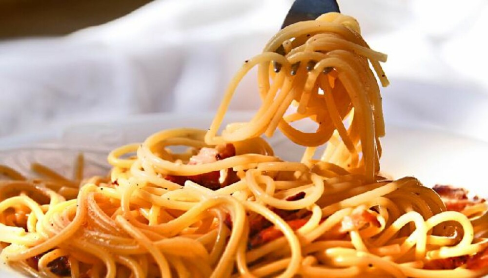 DEILIG: Pasta carbonara er populær blant både store og små. Foto: Erik Hannemann DEILIG: Pasta carbonara er populær blant både store og små. Foto: Erik Hannemann