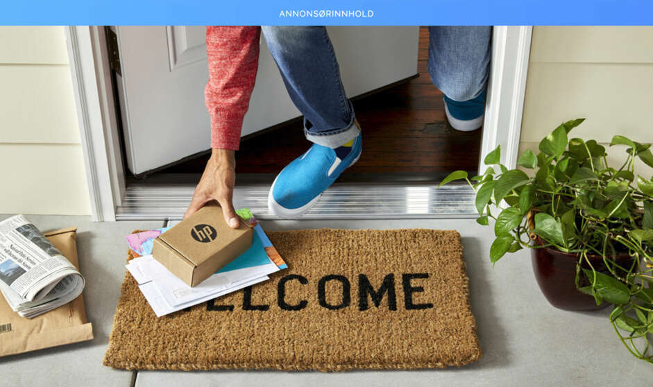 Med HP Instant Ink-tjenesten behøver du ikke lenger bekymre deg for å gå tom for blekk. Med HP Instant Ink-tjenesten behøver du ikke lenger bekymre deg for å gå tom for blekk.