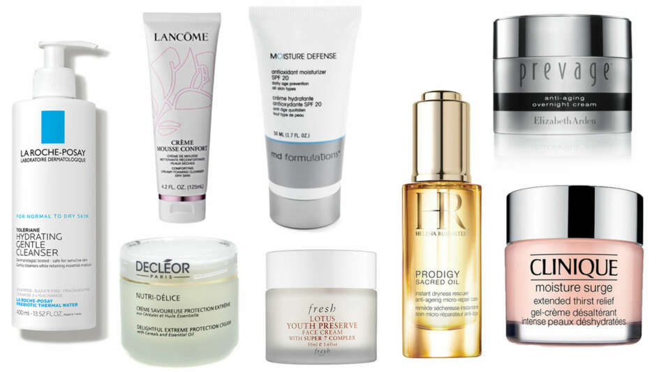 TØRR HUD: Tørr hud i ansiktet kan forebygges med de riktige produktene. Foto: Produsentene. TØRR HUD: Tørr hud i ansiktet kan forebygges med de riktige produktene. Foto: Produsentene.