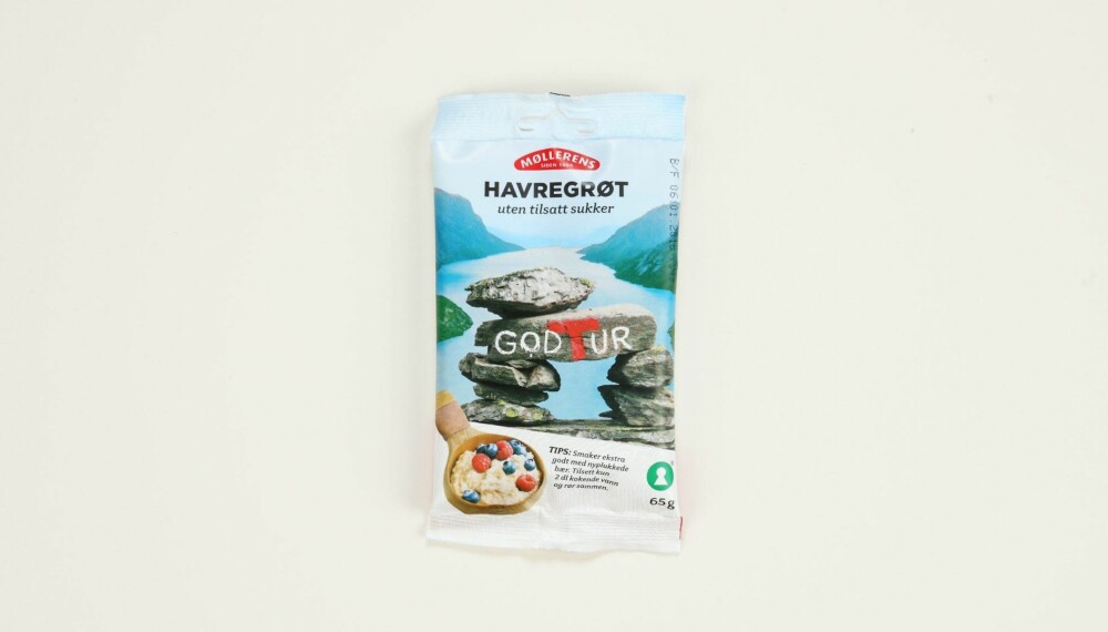 Møllerens Havregrøt uten tilsatt sukker
Produsent: Norgesmøllene AS
Pris:
Mengde tørrvare: 65 g
Næringsinnhold pr. porsjon:
Energi: 217 kcal
Fett/hvorav mettet: 4,5/0,8 g
Karbohydrater: 34,1 g
Hvorav sukkerarter: 1,4 g
Protein: 7,3 g
Kostfiber: 5,5 g
Salt: 0,4 g
Tilsatt sukker: Nei
Andel havre: 99 %
Inneholder havregryn, havremel og litt tilsatt salt. Har lite sukker, ikke noe fra tilsatt sukker, og har middels med protein og fiber. Fin å ha med på tur, men funker nok ellers også.
Terningkast: 5 *** Local Caption *** Møllerens Havregrøt uten tilsatt sukker
Produsent: Norgesmøllene AS
Pris:
Mengde tørrvare: 65 g
Næringsinnhold pr. porsjon:
Energi: 217 kcal
Fett/hvorav mettet: 4,5/0,8 g
Karbohydrater: 34,1 g
Hvorav sukkerarter: 1,4 g
Protein: 7,3 g
Kostfiber: 5,5 g
Salt: 0,4 g
Tilsatt sukker: Nei
Andel havre: 99 %
Inneholder havregryn, havremel og litt tilsatt salt. Har lite sukker, ikke noe fra tilsatt sukker, og har middels med protein og fiber. Fin å ha med på tur, men funker nok ellers også.
Terningkast: 5
---------------------------
Oslo/studio 20170306;
Shape-Up
Hjemmet
Klikk.no
Tester
Havre
Havreblandinger
Oslo/studio 06032017;
Shape-Up
Hjemmet
Klikk.no
Tester
Havre
Havreblandinger Møllerens Havregrøt uten tilsatt sukker
Produsent: Norgesmøllene AS
Pris:
Mengde tørrvare: 65 g
Næringsinnhold pr. porsjon:
Energi: 217 kcal
Fett/hvorav mettet: 4,5/0,8 g
Karbohydrater: 34,1 g
Hvorav sukkerarter: 1,4 g
Protein: 7,3 g
Kostfiber: 5,5 g
Salt: 0,4 g
Tilsatt sukker: Nei
Andel havre: 99 %
Inneholder havregryn, havremel og litt tilsatt salt. Har lite sukker, ikke noe fra tilsatt sukker, og har middels med protein og fiber. Fin å ha med på tur, men funker nok ellers også.
Terningkast: 5 *** Local Caption *** Møllerens Havregrøt uten tilsatt sukker
Produsent: Norgesmøllene AS
Pris:
Mengde tørrvare: 65 g
Næringsinnhold pr. porsjon:
Energi: 217 kcal
Fett/hvorav mettet: 4,5/0,8 g
Karbohydrater: 34,1 g
Hvorav sukkerarter: 1,4 g
Protein: 7,3 g
Kostfiber: 5,5 g
Salt: 0,4 g
Tilsatt sukker: Nei
Andel havre: 99 %
Inneholder havregryn, havremel og litt tilsatt salt. Har lite sukker, ikke noe fra tilsatt sukker, og har middels med protein og fiber. Fin å ha med på tur, men funker nok ellers også.
Terningkast: 5
---------------------------
Oslo/studio 20170306;
Shape-Up
Hjemmet
Klikk.no
Tester
Havre
Havreblandinger
Oslo/studio 06032017;
Shape-Up
Hjemmet
Klikk.no
Tester
Havre
Havreblandinger