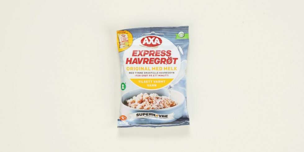AXA Express havregrøt original med melk
Produsent: Lantmännen Cerealia AS
Pris: Kr 10
Mengde tørrvare: 50 g
Næringsinnhold pr. porsjon:
Energi: 180 kcal
Fett/hvorav mettet: 3/0,5 g
Karbohydrater: 30 g
Hvorav sukkerarter: 6,6 g
Protein: 7,3 g
Kostfiber: 4,2 g
Salt: 0,2 g
Tilsatt sukker: Ja
Andel havre: 83 %
En variant med lavt energiinnhold, men har mye sukker og er blant produktene med lavest fiberinnhold. Er tilsatt melkepulver, har middels mengde protein og lite salt.
Terningkast: 3 *** Local Caption *** AXA Express havregrøt original med melk
Produsent: Lantmännen Cerealia AS
Pris: Kr 10
Mengde tørrvare: 50 g
Næringsinnhold pr. porsjon:
Energi: 180 kcal
Fett/hvorav mettet: 3/0,5 g
Karbohydrater: 30 g
Hvorav sukkerarter: 6,6 g
Protein: 7,3 g
Kostfiber: 4,2 g
Salt: 0,2 g
Tilsatt sukker: Ja
Andel havre: 83 %
En variant med lavt energiinnhold, men har mye sukker og er blant produktene med lavest fiberinnhold. Er tilsatt melkepulver, har middels mengde protein og lite salt.
Terningkast: 3
---------------------------
Oslo/studio 20170306;
Shape-Up
Hjemmet
Klikk.no
Tester
Havre
Havreblandinger
Oslo/studio 06032017;
Shape-Up
Hjemmet
Klikk.no
Tester
Havre
Havreblandinger AXA Express havregrøt original med melk
Produsent: Lantmännen Cerealia AS
Pris: Kr 10
Mengde tørrvare: 50 g
Næringsinnhold pr. porsjon:
Energi: 180 kcal
Fett/hvorav mettet: 3/0,5 g
Karbohydrater: 30 g
Hvorav sukkerarter: 6,6 g
Protein: 7,3 g
Kostfiber: 4,2 g
Salt: 0,2 g
Tilsatt sukker: Ja
Andel havre: 83 %
En variant med lavt energiinnhold, men har mye sukker og er blant produktene med lavest fiberinnhold. Er tilsatt melkepulver, har middels mengde protein og lite salt.
Terningkast: 3 *** Local Caption *** AXA Express havregrøt original med melk
Produsent: Lantmännen Cerealia AS
Pris: Kr 10
Mengde tørrvare: 50 g
Næringsinnhold pr. porsjon:
Energi: 180 kcal
Fett/hvorav mettet: 3/0,5 g
Karbohydrater: 30 g
Hvorav sukkerarter: 6,6 g
Protein: 7,3 g
Kostfiber: 4,2 g
Salt: 0,2 g
Tilsatt sukker: Ja
Andel havre: 83 %
En variant med lavt energiinnhold, men har mye sukker og er blant produktene med lavest fiberinnhold. Er tilsatt melkepulver, har middels mengde protein og lite salt.
Terningkast: 3
---------------------------
Oslo/studio 20170306;
Shape-Up
Hjemmet
Klikk.no
Tester
Havre
Havreblandinger
Oslo/studio 06032017;
Shape-Up
Hjemmet
Klikk.no
Tester
Havre
Havreblandinger