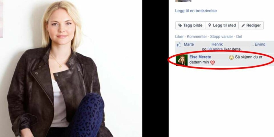 Vilde Kristine Said skriver kommentar om hva mødre ikke må gjøre på Facebook. Foto: privat Vilde Kristine Said skriver kommentar om hva mødre ikke må gjøre på Facebook. Foto: privat